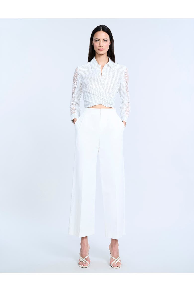 High Waist Cropped Pant, Alternate, color, Chalk