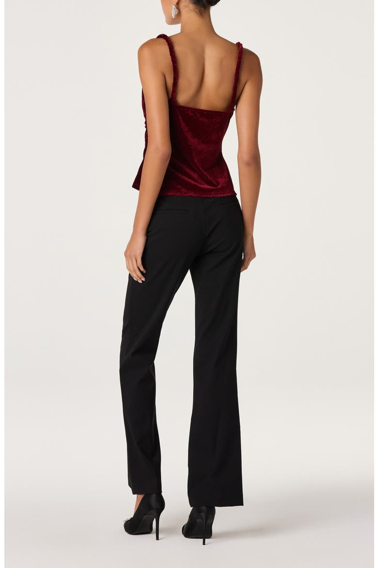 Berlyn Cowl Neck Velvet Camisole, Alternate, color, WINE