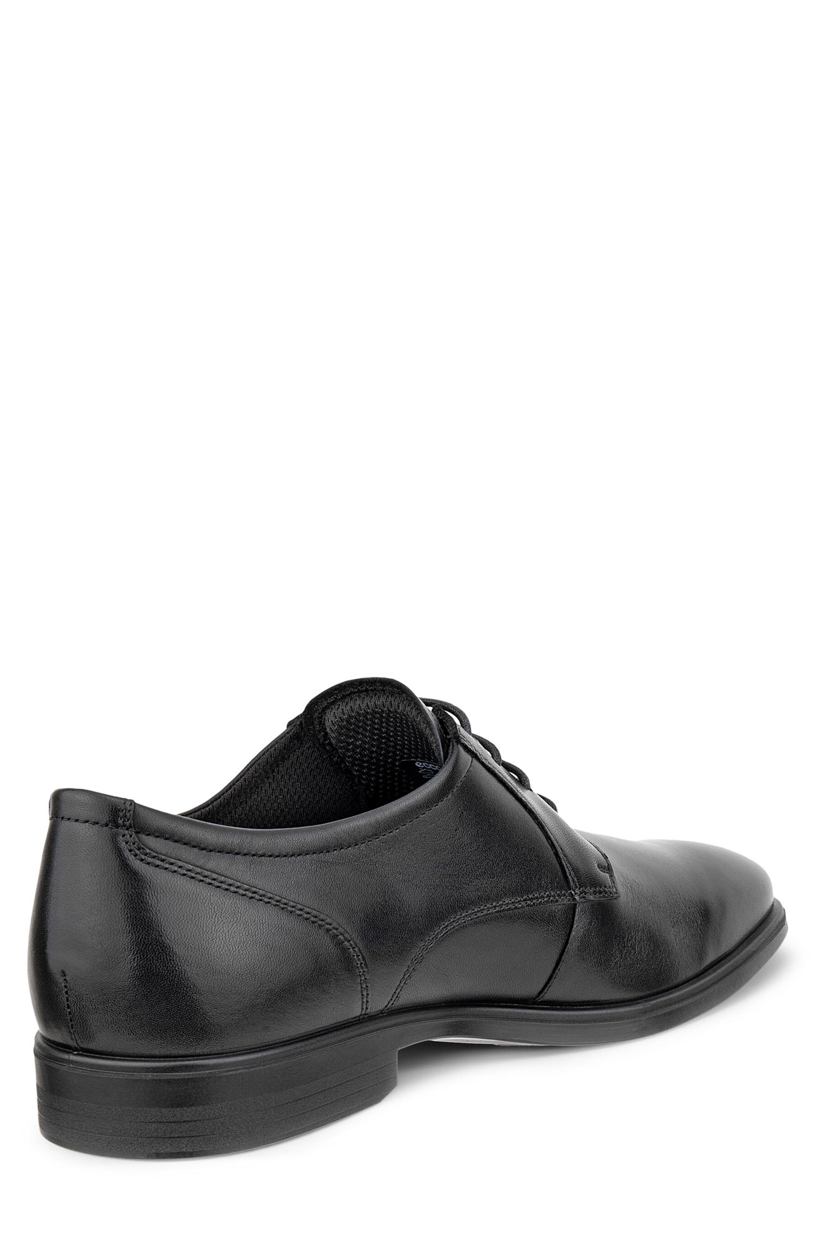 ECCO Queenstown Plain Toe Derby, Alternate, color, Black
