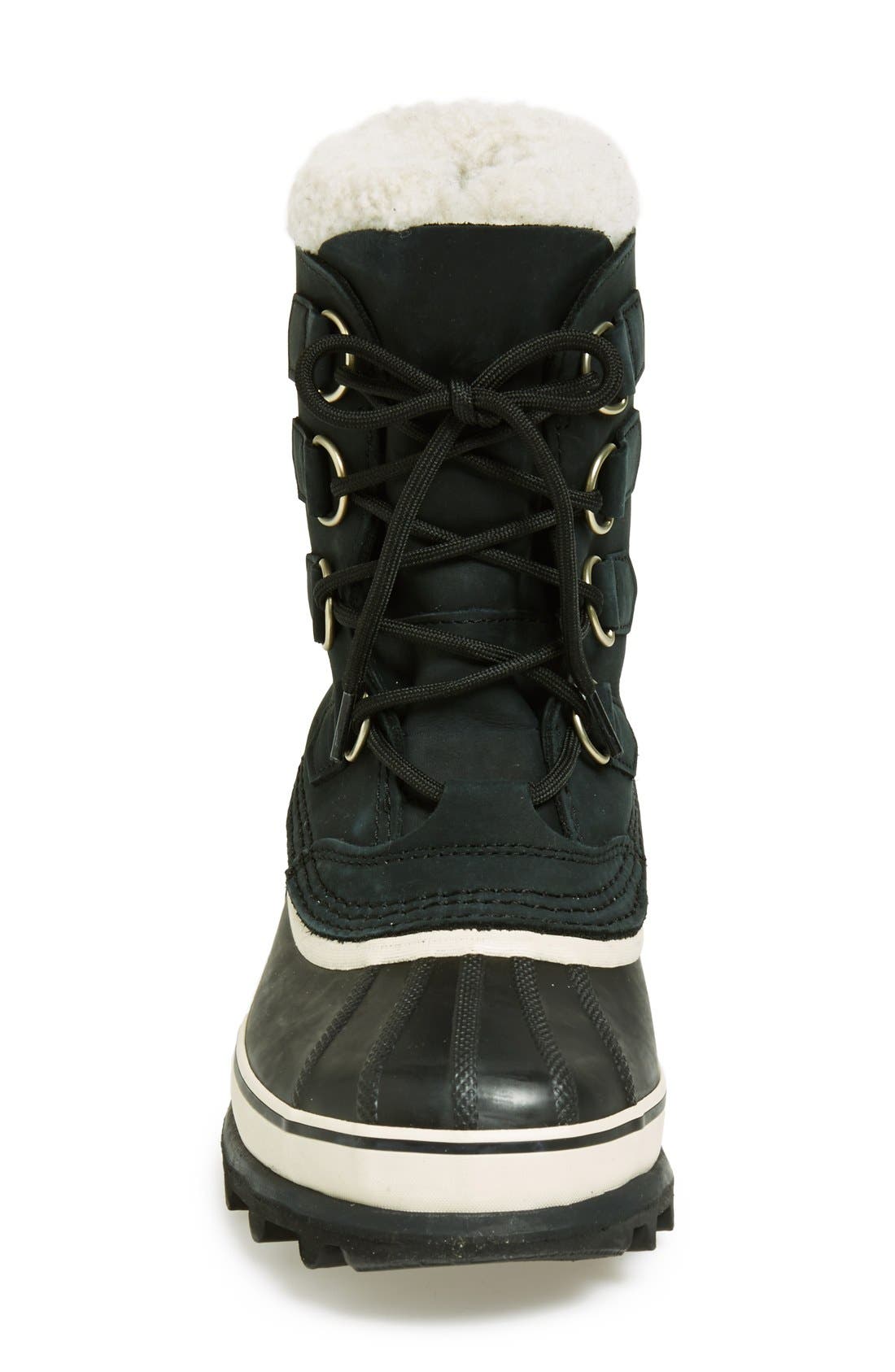 SOREL Caribou<sup>™</sup> WP Waterproof Boot, Alternate, color, Black/ Stone