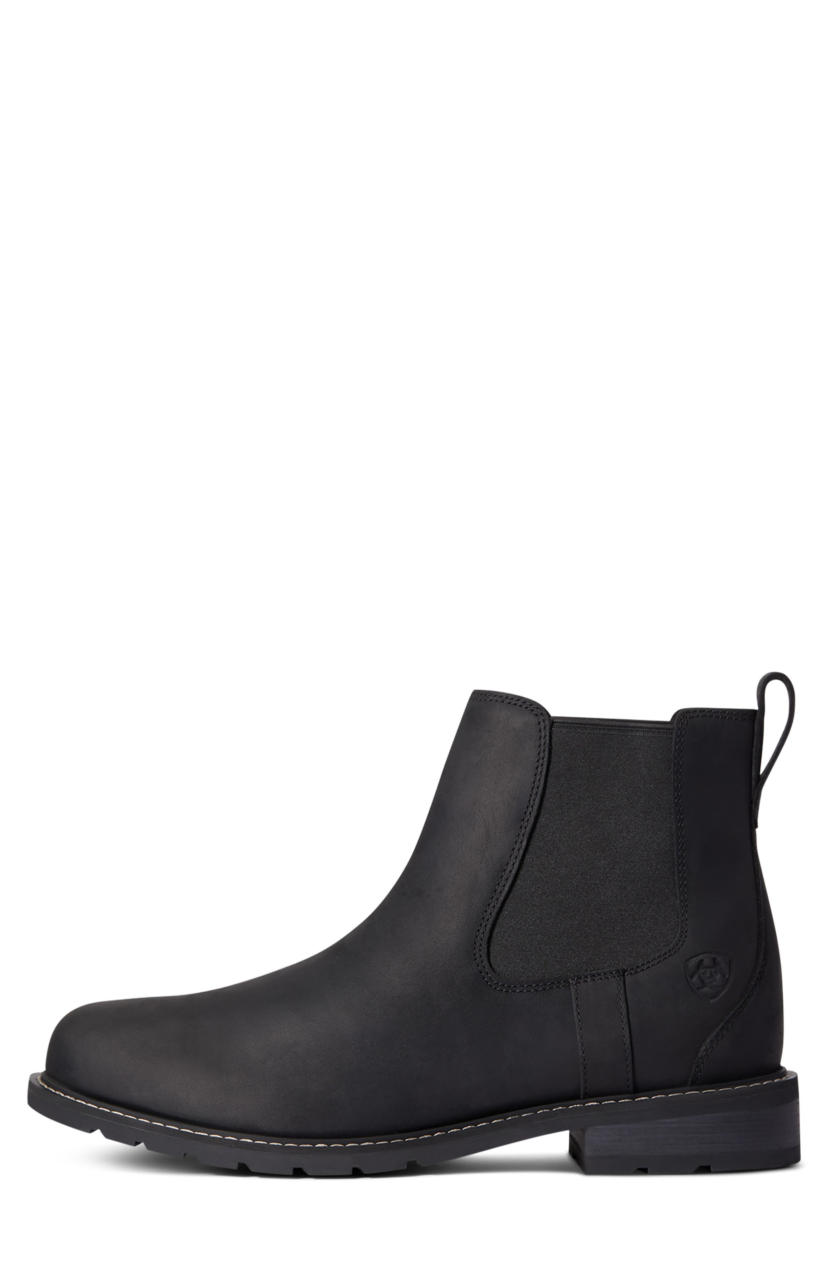 Ariat Wexford Waterproof Chelsea Boot, Alternate, color, Black