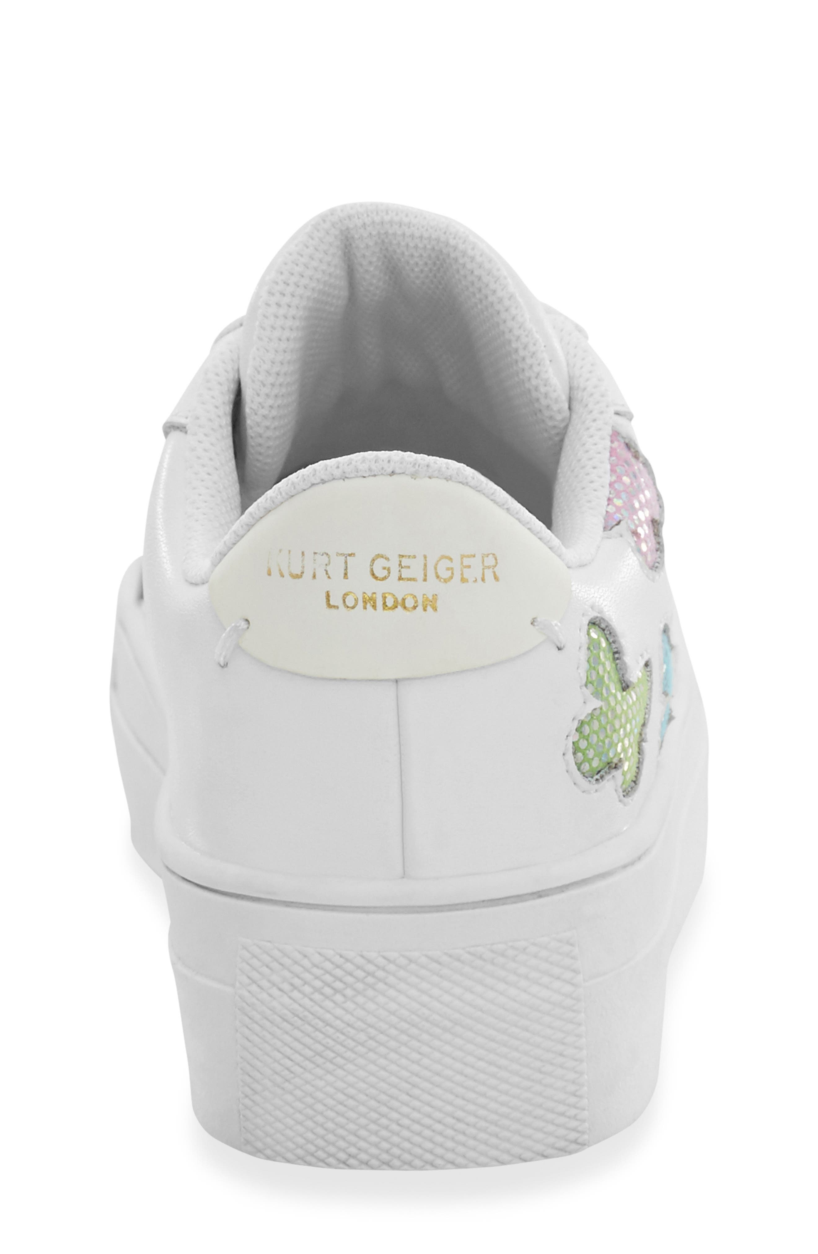 Kurt Geiger London Kids' Mini Laney Butterfly Sneaker, Alternate, color, 