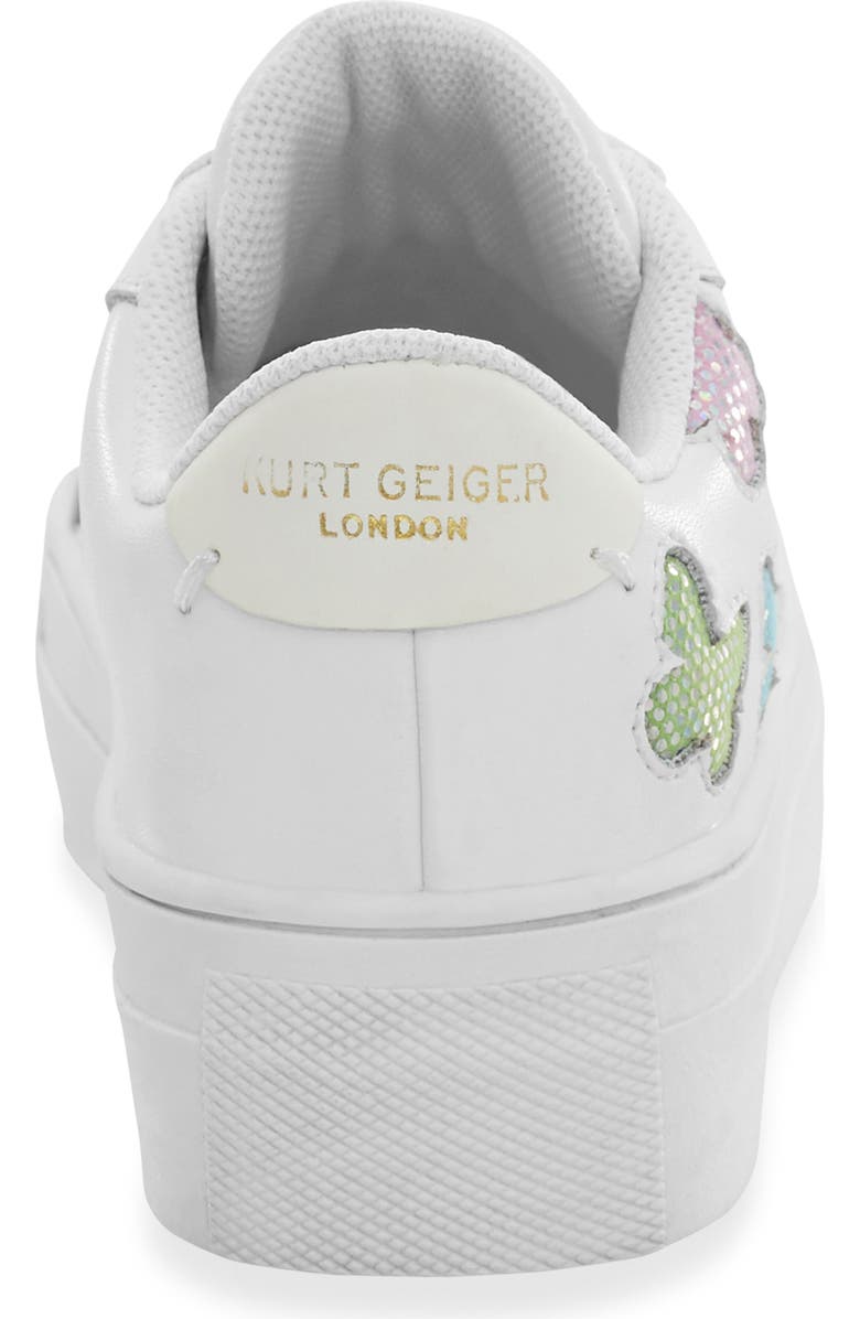 Kurt Geiger London Kids' Mini Laney Butterfly Sneaker, Alternate, color,