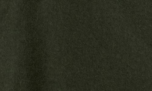 Theory Wool Button-up Shirt In Hunter Green