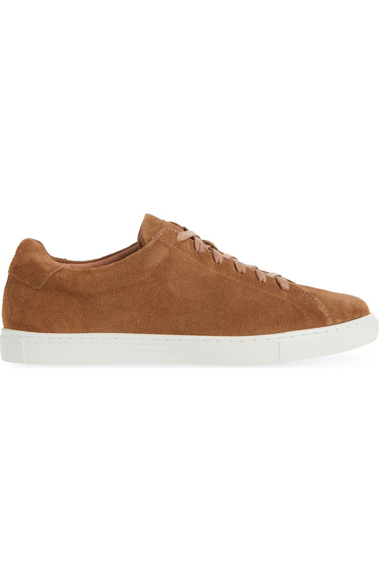 Peter Millar Vantage Lite Suede Sneaker, Alternate, color, Dark Amber