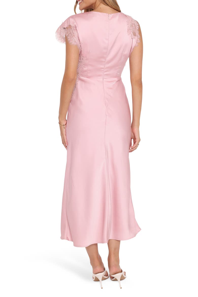 Jenelle Satin Cocktail Dress, Alternate, color, PALE PINK