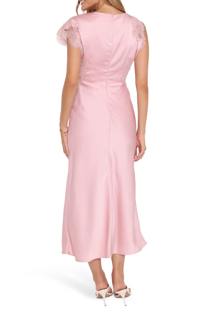 Petal & Pup Jenelle Satin Cocktail Dress, Alternate, color, Pale Pink
