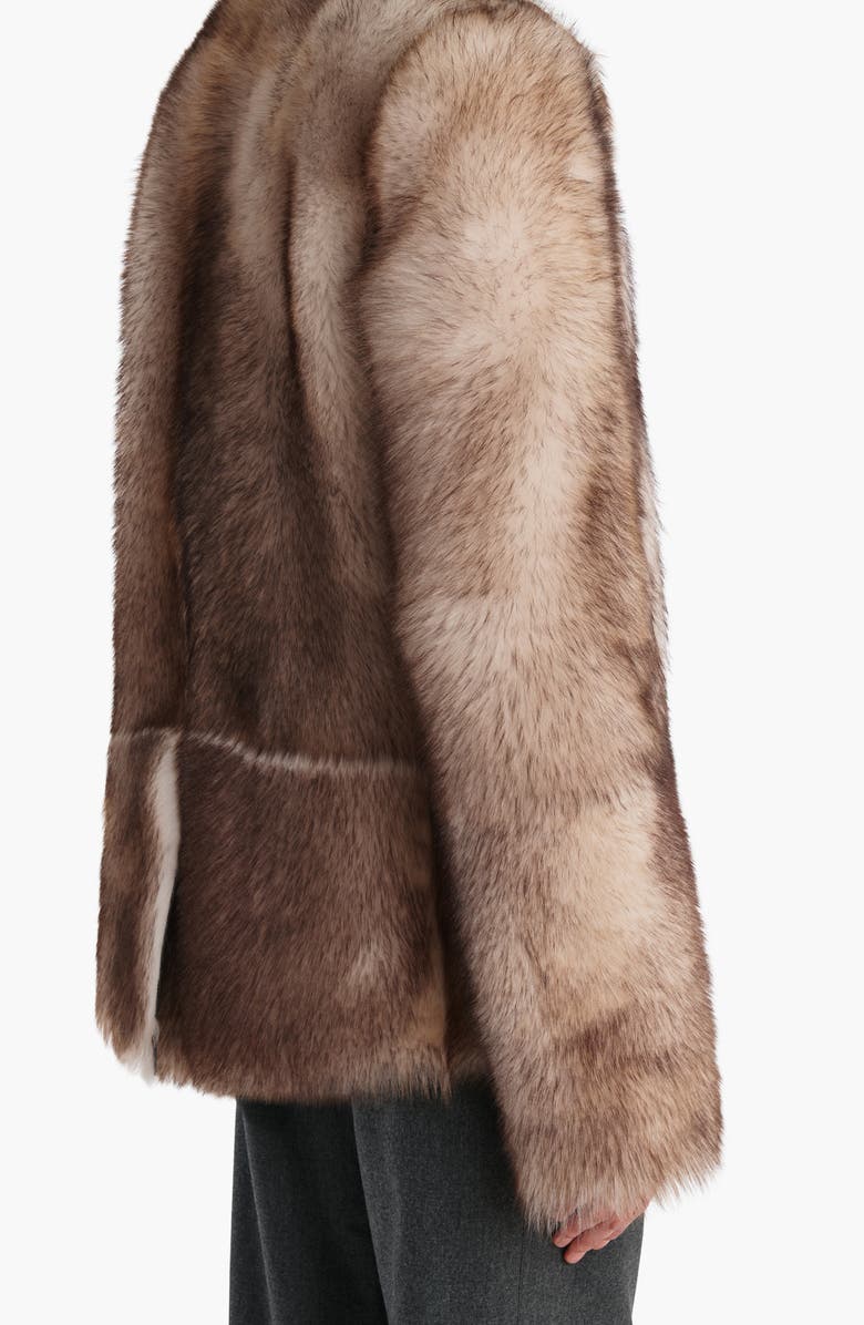 Khaite Saraphina Genuine Shearling Jacket, Alternate, color, Natural