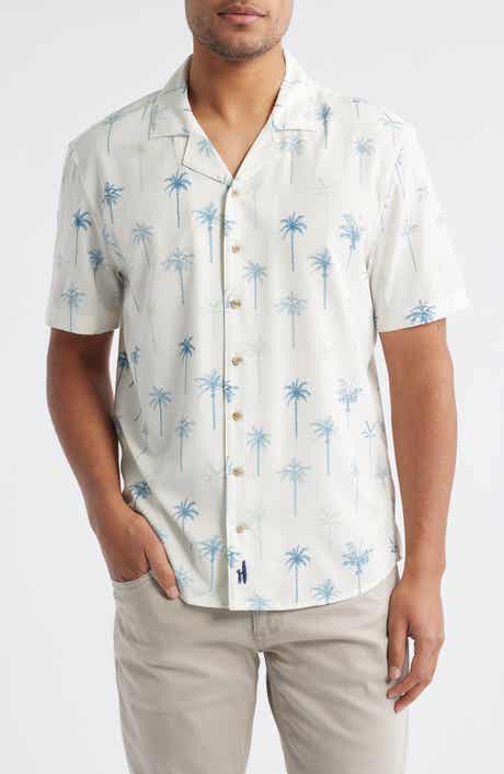 johnnie-O Willie Tropical Print Stretch Camp Shirt