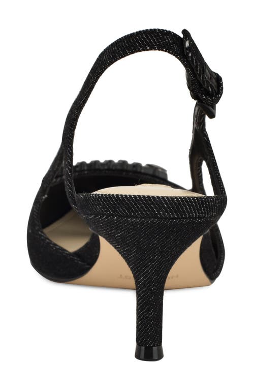 Shop Nine West Neeri Pointed Toe Slingback Pump In Black