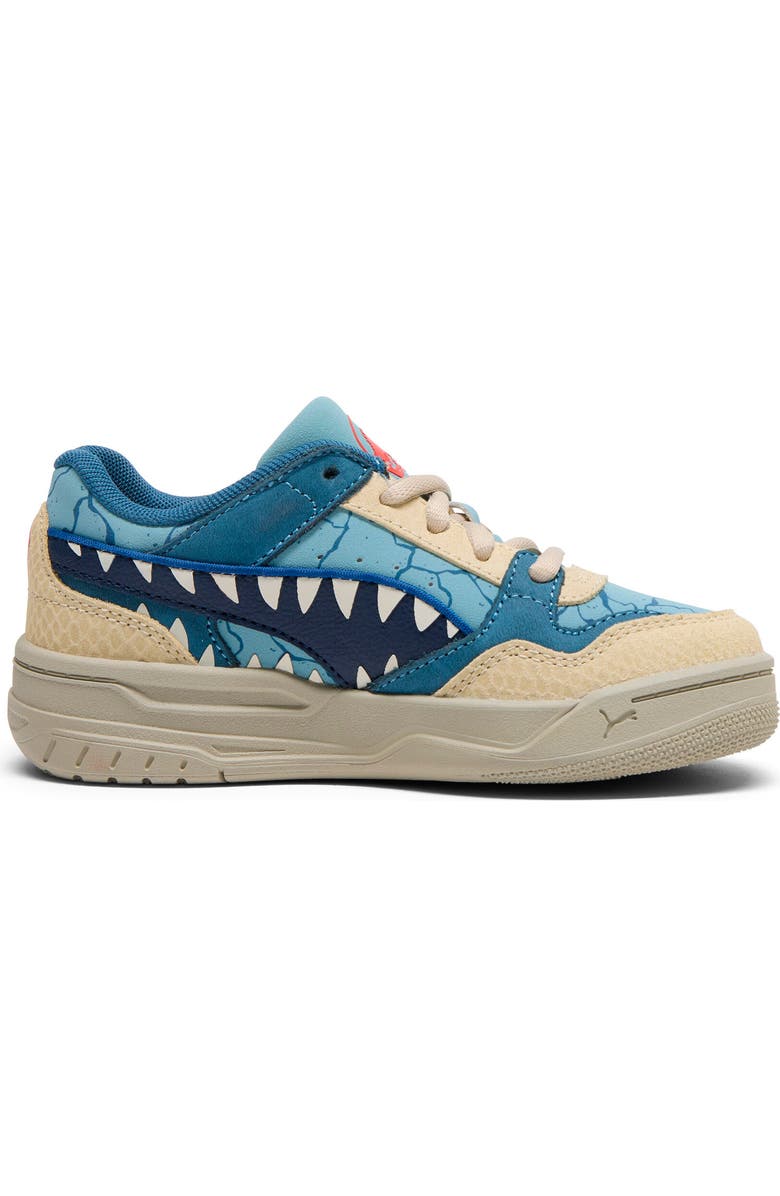PUMA Kids' Jurassic World Rebound Retro Sneaker, Alternate, color, Seafoam/ Puma Navy/ Vanilla