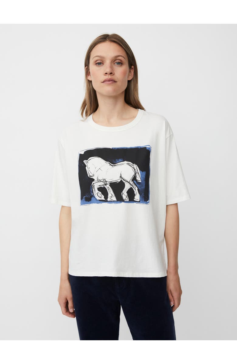 Masai Copenhagen MaDoreann Printed T-Shirt, Main, color, White