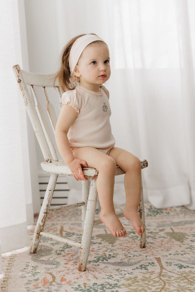 Floral Embroidered Collection - Girls Romper, Alternate, color, Pink