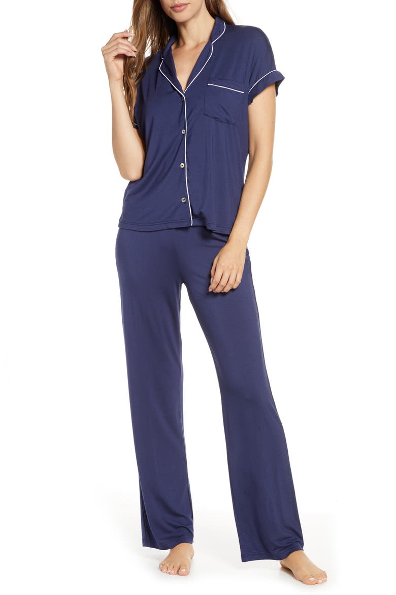 Jersey Pajamas, Main, color, NAVY