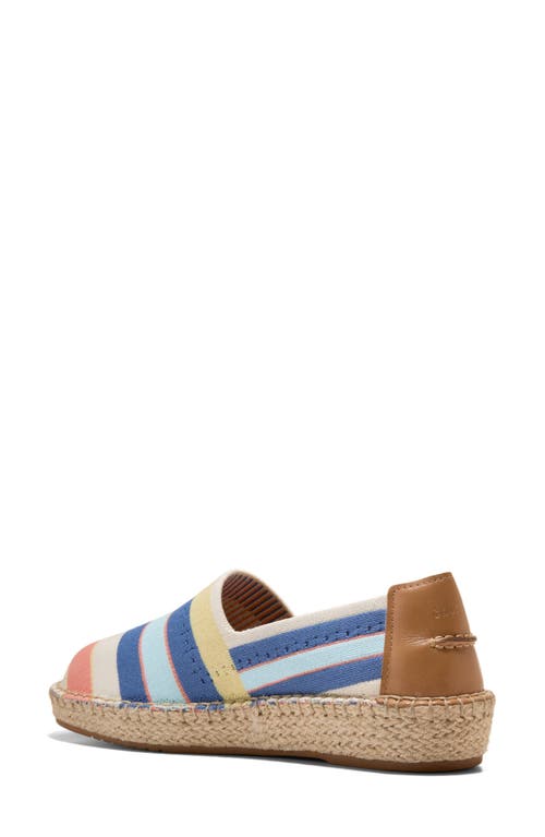 Shop Cole Haan Cloudfeel Stitchlite Espadrille Flat In Ivory/dessert Flow