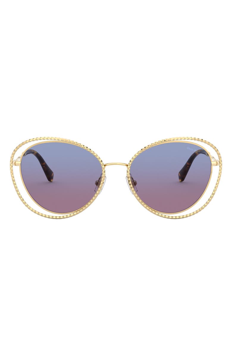 Miu Miu 54mm Butterfly Sunglasses, Main, color,