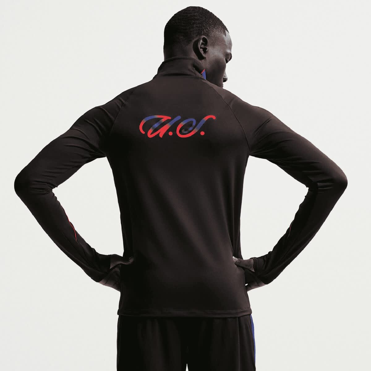 Men's Nike Black USMNT 2026 Strike Dri-FIT Quarter-Zip Long Sleeve