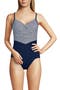  Deep Sea Navy Mini Stripe