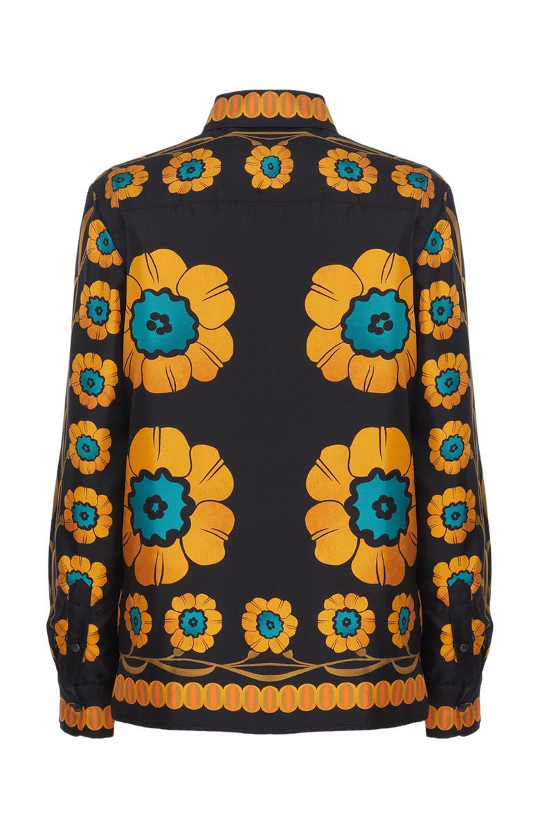 La DoubleJ Boy Shirt Daisychain Placée Orange, Alternate, color, 