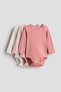 H&M 3-pack ribbed bodysuits
