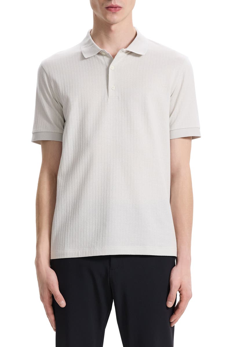 Theory Zelig Jacquard Stripe Cotton Polo, Main, color,