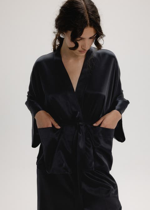 100 Silk Kimono Jacket