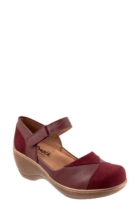 Miri Ankle Strap Platform Wedge Clog (Women)