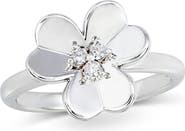 SAVVY CIE JEWELS Clover Sterling Silver Ring