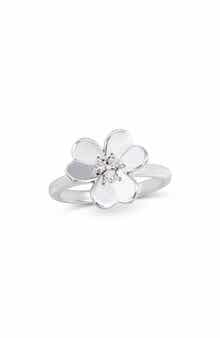 SAVVY CIE JEWELS Clover Sterling Silver Ring