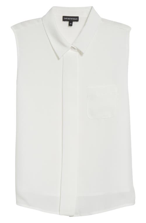 EMPORIO ARMANI EMPORIO ARMANI SLEEVELESS BUTTON-UP SHIRT