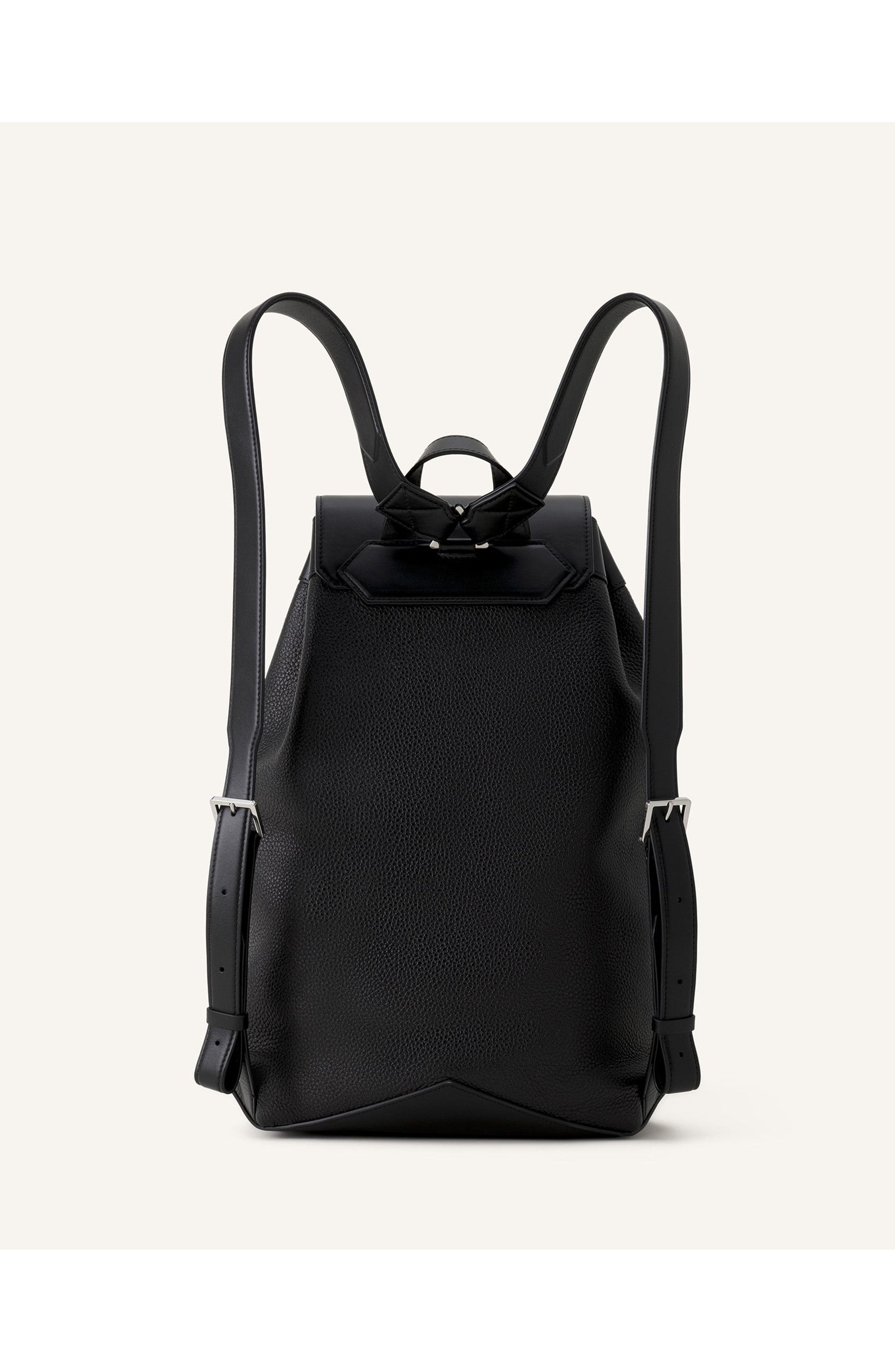 Lanvin Zaino Leather Backpack, Alternate, color, Black