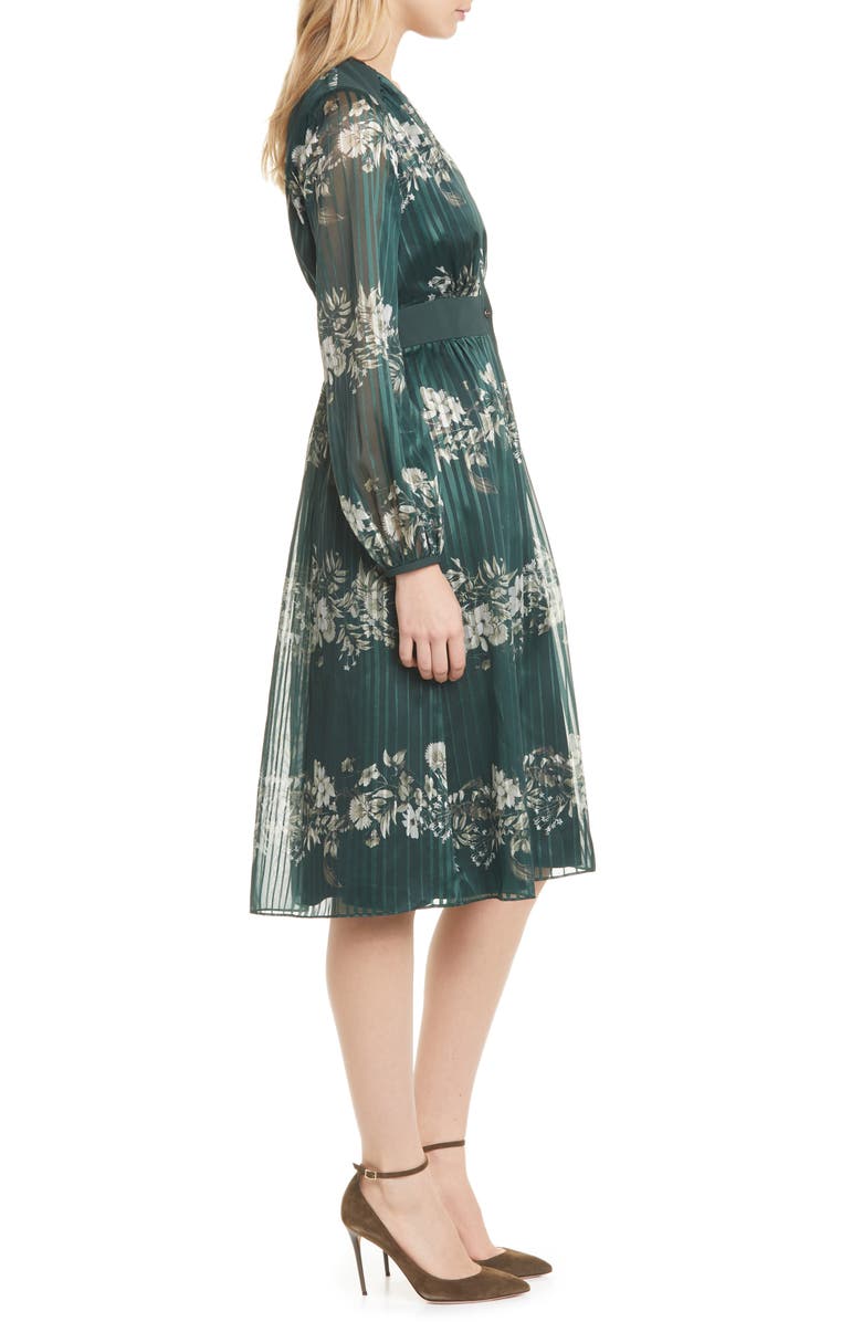 Ted Baker London Delyla Meadow Sweep Long Sleeve Dress, Alternate, color,