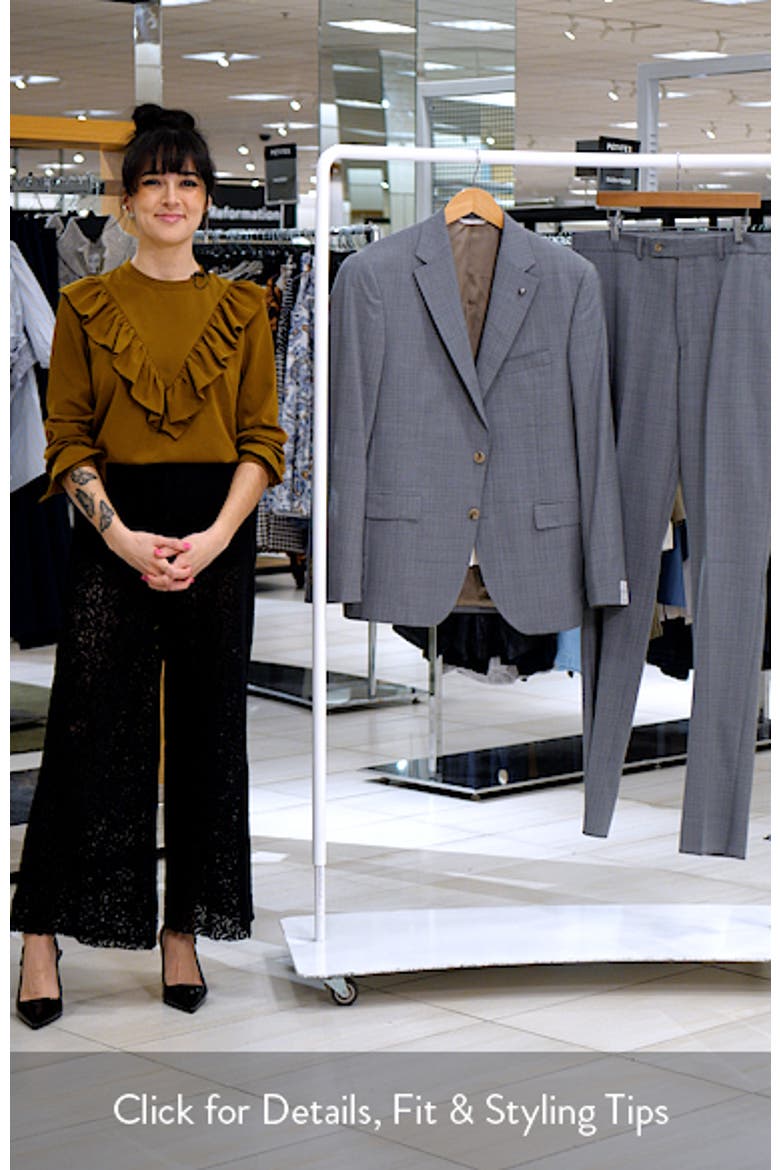 Exprit Dark Light Grey Mélange Wool Suit video