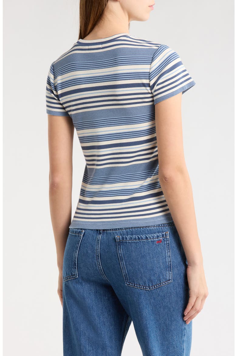 Lexi Rib Stripe Sun-In Crewneck T-Shirt, Alternate, color, BLUE MULTI STRIPE