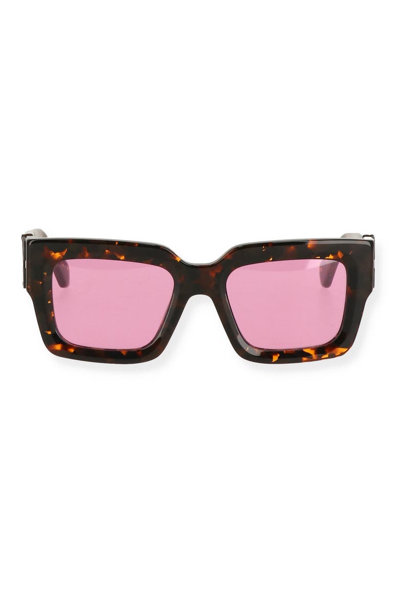 Mystic 52mm Square Sunglasses, Main, color, HAVANA PINK