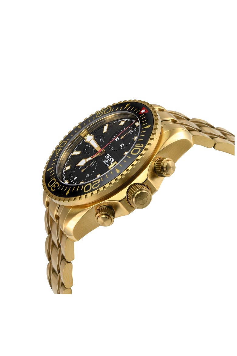 Hudson Yards Swiss Automatic Chronograph Watch, 43mm, Alternate, color, GOLD