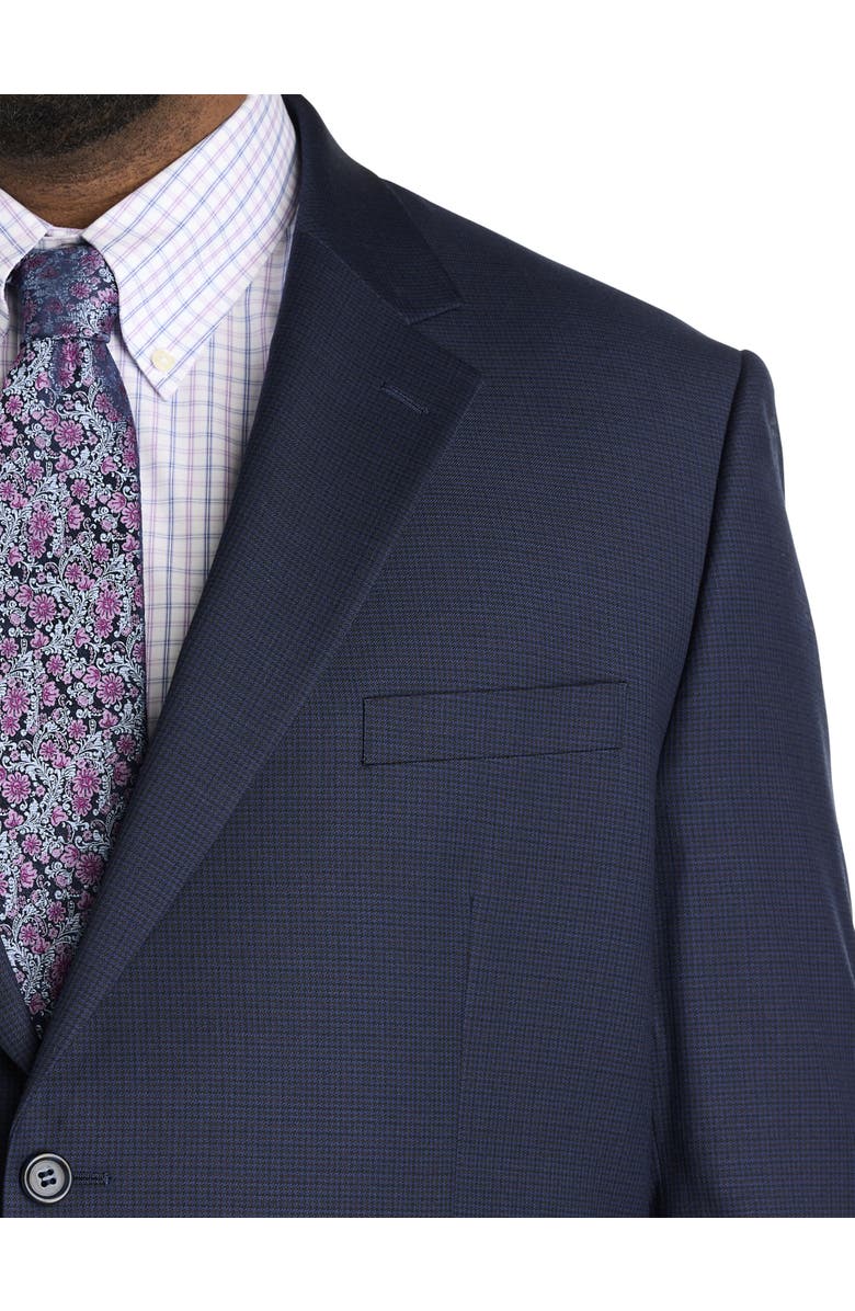 JV Reflex Big & Tall Mini Neat Suit Jacket, Alternate, color, Navy