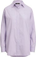 Lauren Ralph Lauren Relaxed Fit Cotton Button-Up Shirt