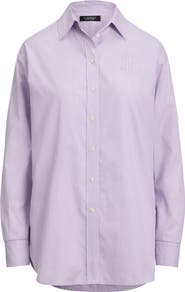 Lauren Ralph Lauren Relaxed Fit Cotton Button-Up Shirt