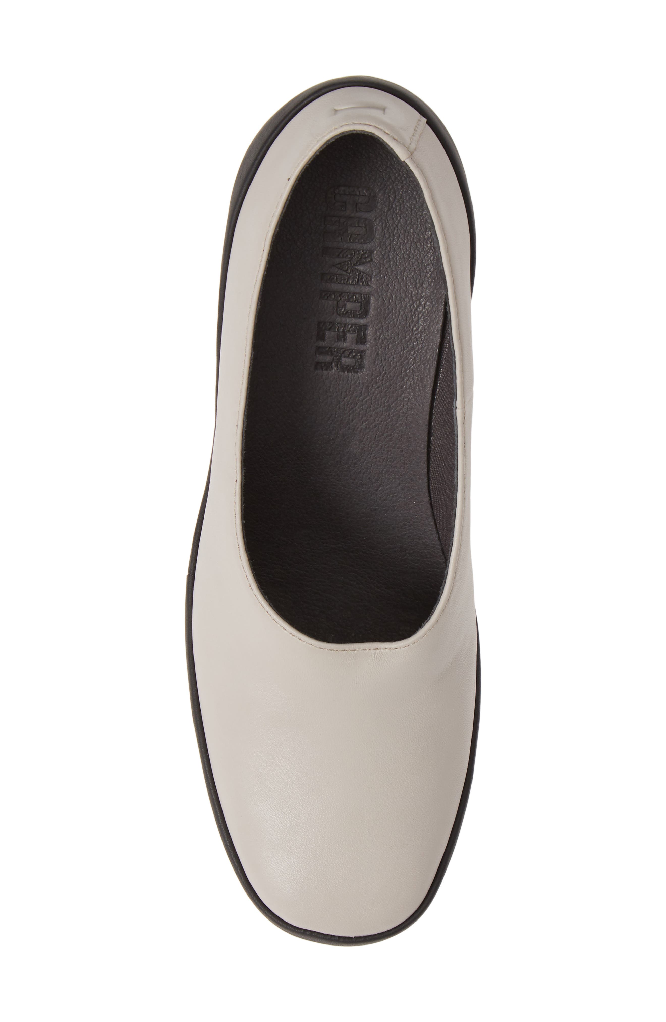 Upright Column Heel Pump, Alternate, color, BEIGE LEATHER