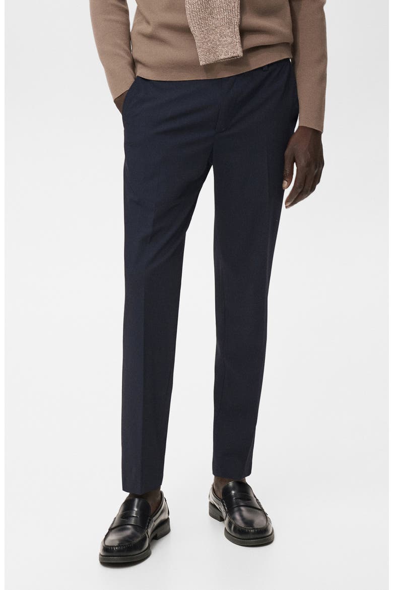 Bologna Slim Fit Stretch Pants, Main, color, NAVY