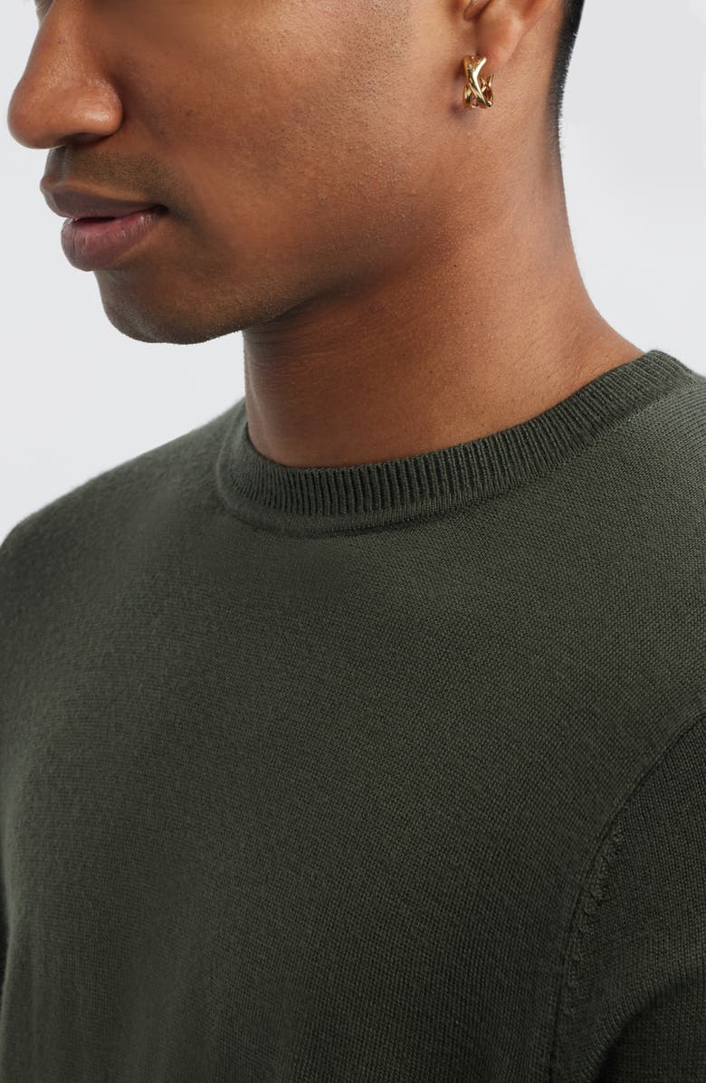 Nordstrom Demi Fine Crisscross Huggie Hoop Earrings, Alternate, color, 14K Gold Plated