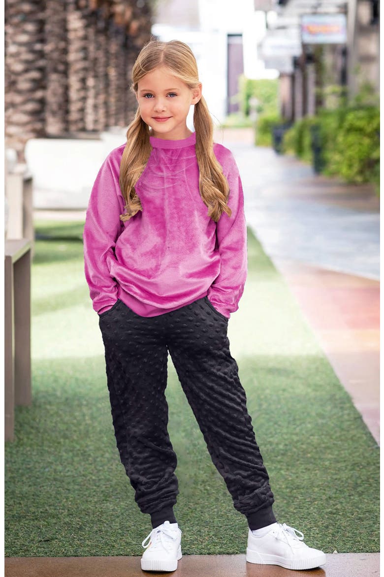 Minky Crewneck Sweatshirt - Tie Dye, Alternate, color, Orchid