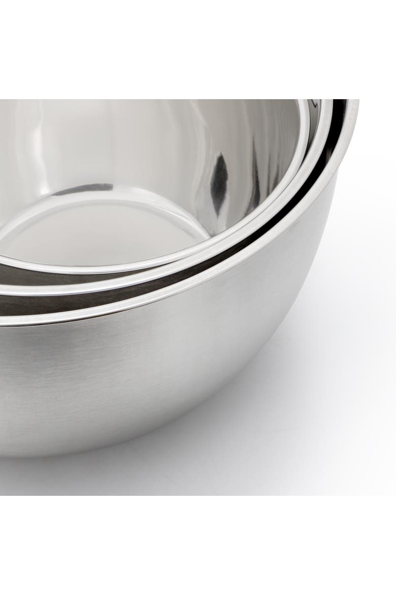 3 Piece Stainless Steel All Purpose Mixing Bowl Set, Alternate, color, Silver