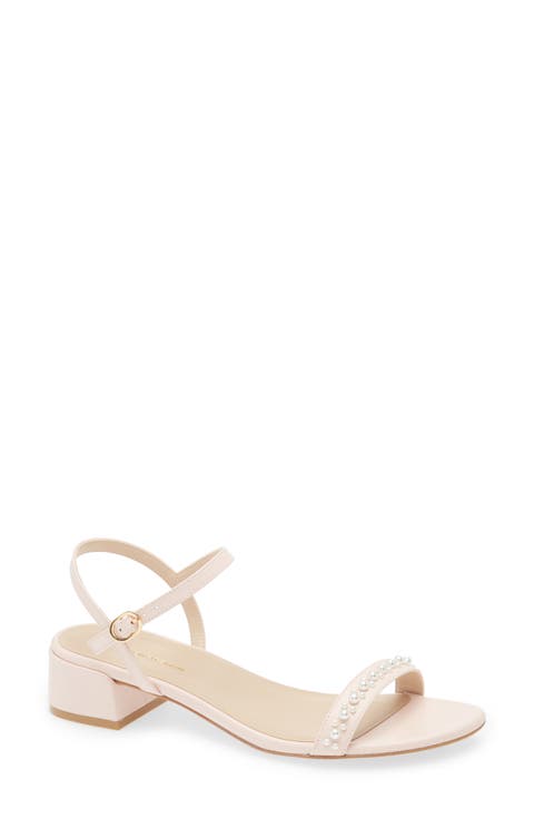 Dancer Faux Pearl Sandal (Women)