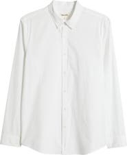 Open Edit Slim Fit Stretch Cotton Button-Up Shirt