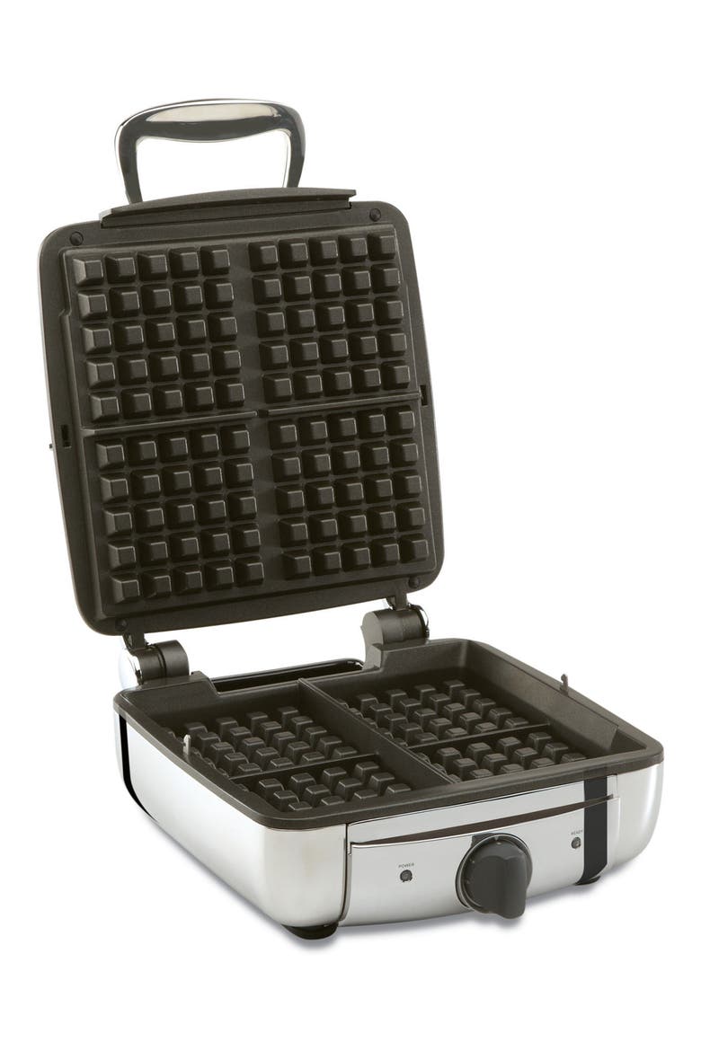Four-Slice Belgian Waffle Maker, Main, color, STAINLESS