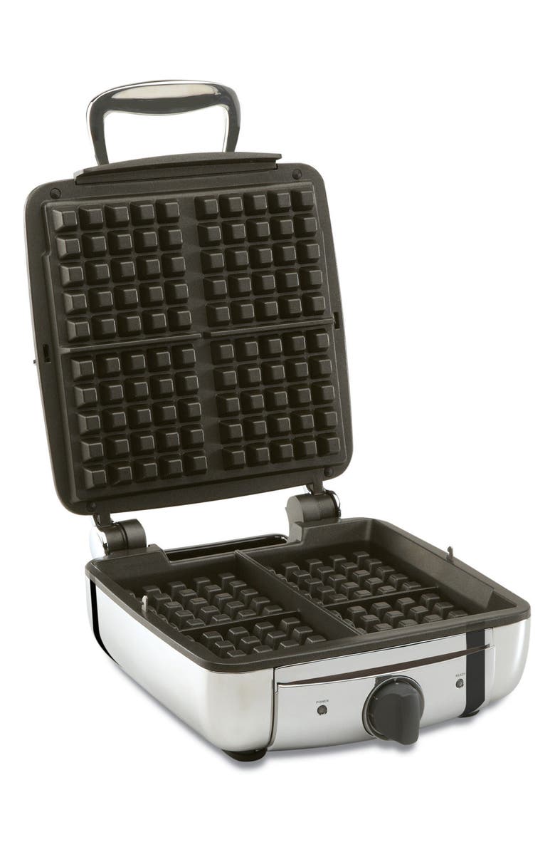 All-Clad Four-Slice Belgian Waffle Maker, Main, color, 