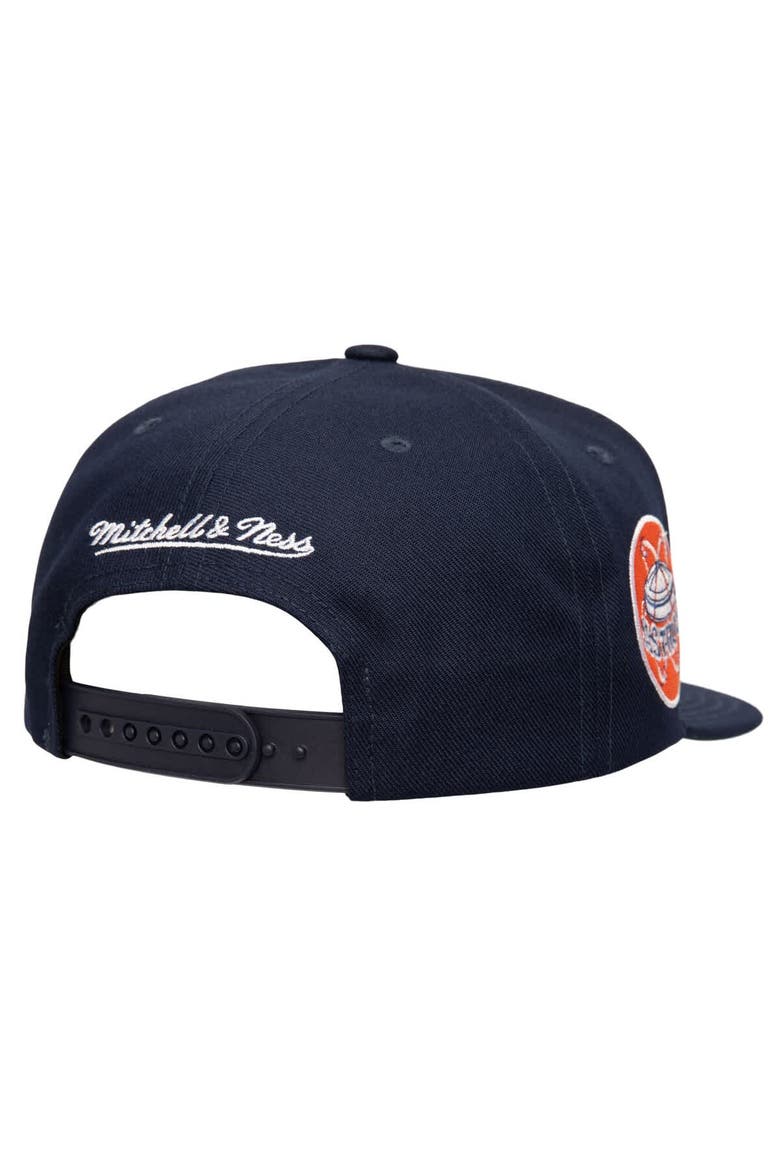 Men's Mitchell & Ness Navy Houston Astros Double Up Snapback Hat, Alternate, color, Navy