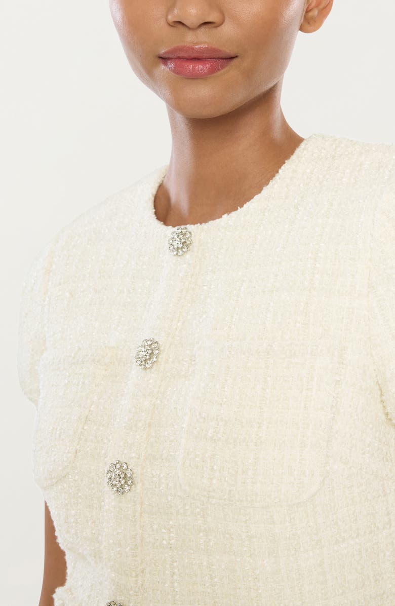 LIKELY Pamela Pleated Mixed Media Midi Dress, Alternate, color,